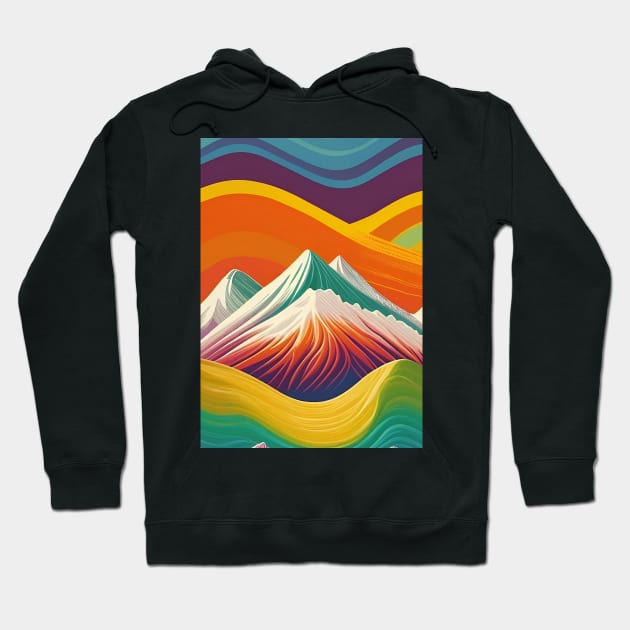 Rainbow Mountain Hoodie by AbundanceSeed
